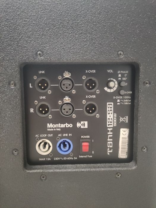 Subwoofer Montarbo 12 thank 500W rms,rcf fbt,Yamaha,jbl,dynacord,macki