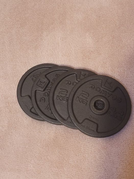 Set 4 discuri gantere de 2 kg
