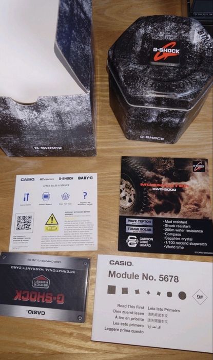 Casio G-SHOCK GWG-2000-1A3JF CARBON MUDMASTER Radio Tough Solar