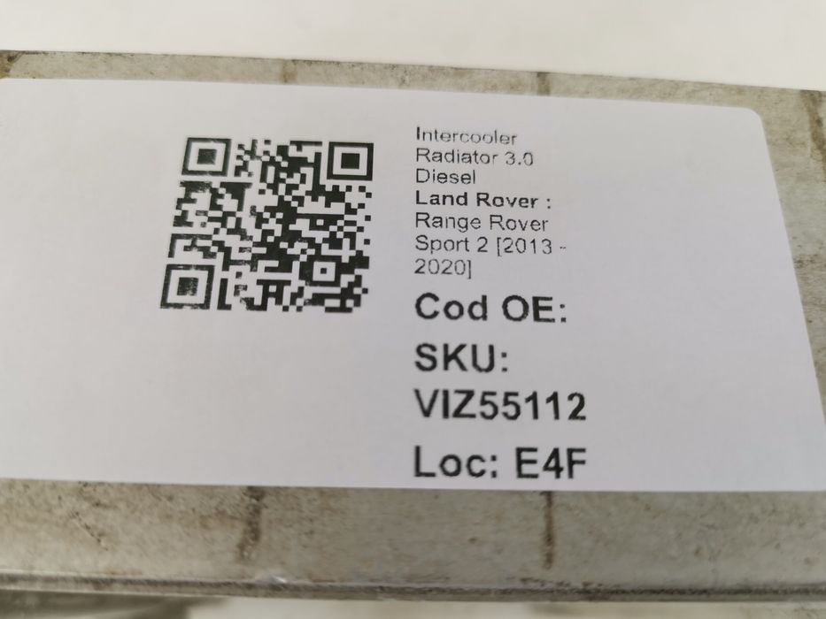 Интеркулер Радиатор 3.0 Дизел Ленд Ровер / Land Rover Рейндж Роувър Сп