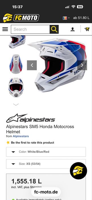 Enduro cross casca alpinestars sm5