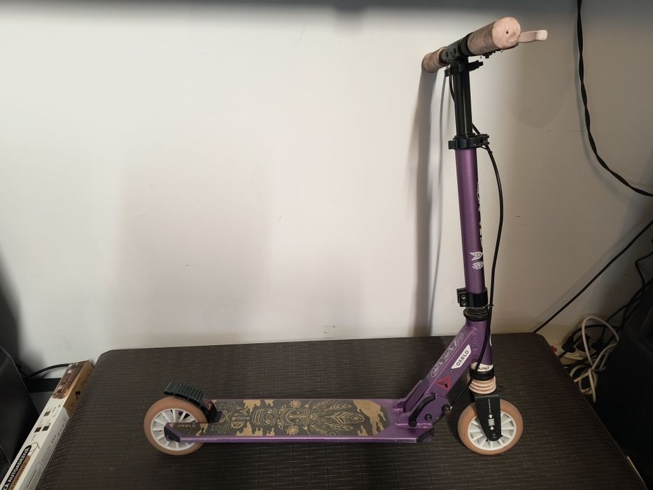 Trotinetă cu Suspensii şi Frâne pe Ghidon Mid 5 Violet Copii