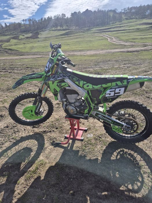 Кавазаки КХ450f 2022г на 85мч.Мотора е като нов.Много туниг
