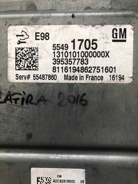 Calculator motor Opel Insignia/Astra J 1.6CDTi, 55491705, 395357783