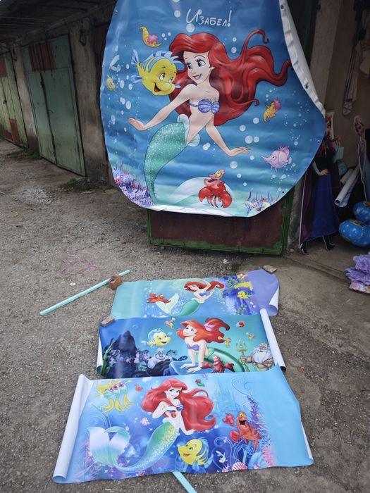 Украса за рожден ден : Ариел , Барби , Маша и Мечока, Елза и Ана