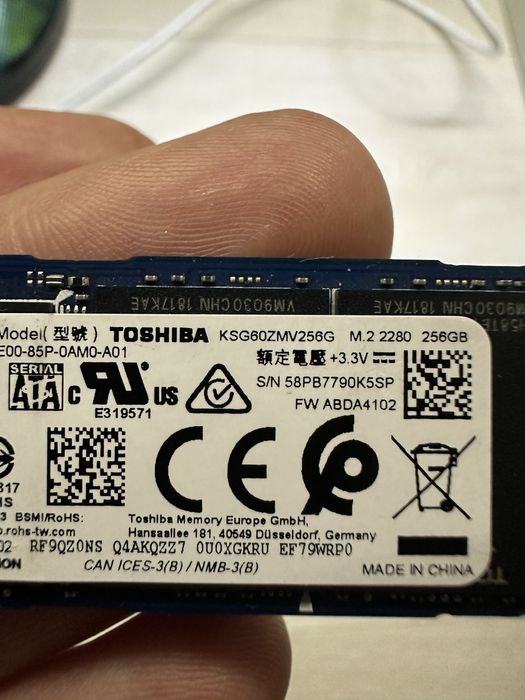 Ssd Toshiba KSG60ZMV256G M.2 2280 256GB