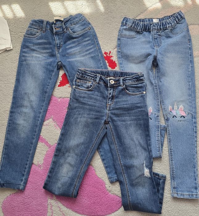 Set jeans fetite (Zara/ Levis/ Pepco) - marime 122 & 128