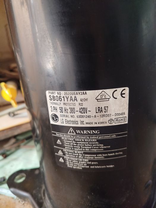 Компрессор от кондиционера 48 на 22 фреоне