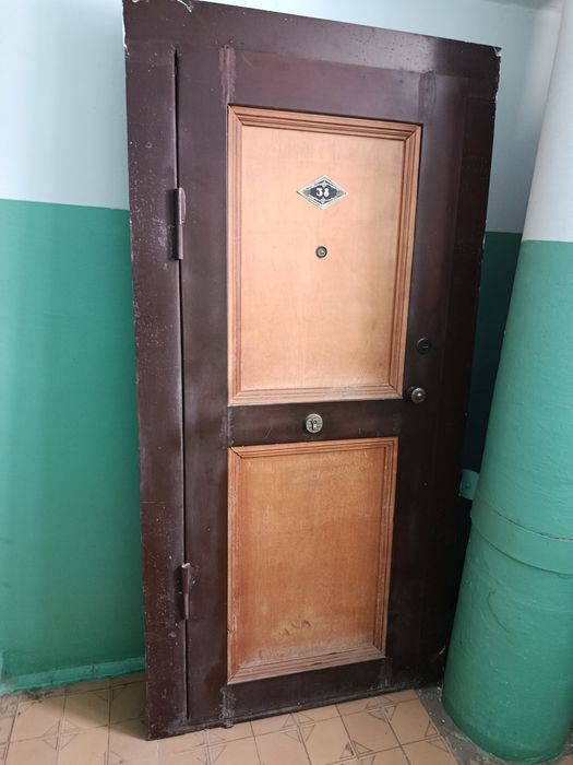 двери метал и дерево 2шт