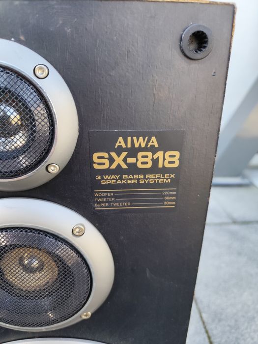 Boxe Aiwa vintage, de lemn sx-818