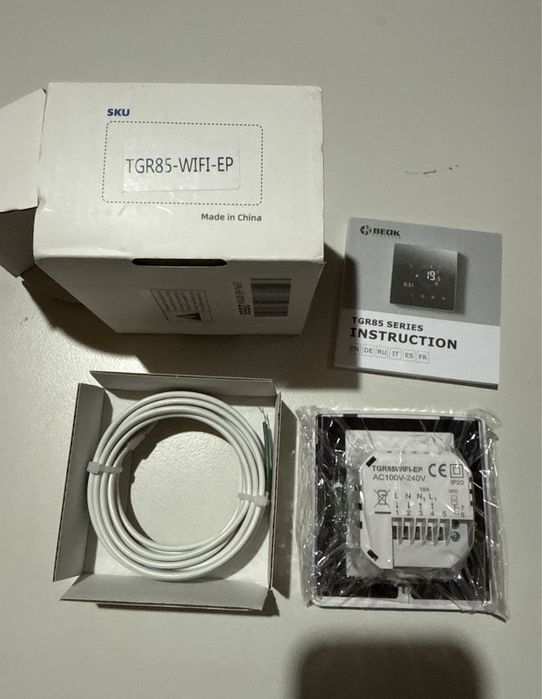 Termostat Beok TDR89W-Wifi-WP centrala,boiler,pardoseala,incalzire gaz