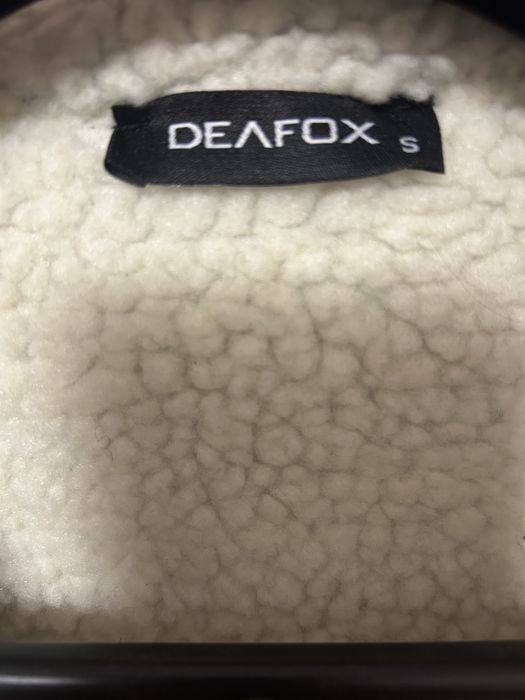 Cojocel Deafox – piele întoarsă artificială, negru, ca nou