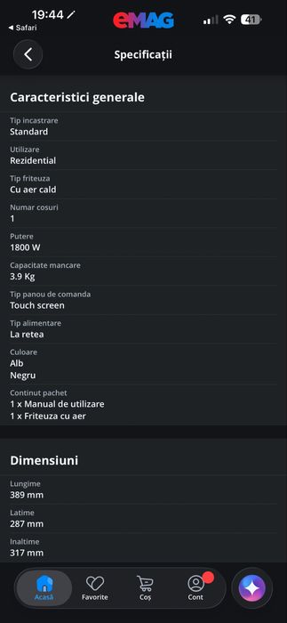 Air fryer Xiaomi  Smart 6,5 l