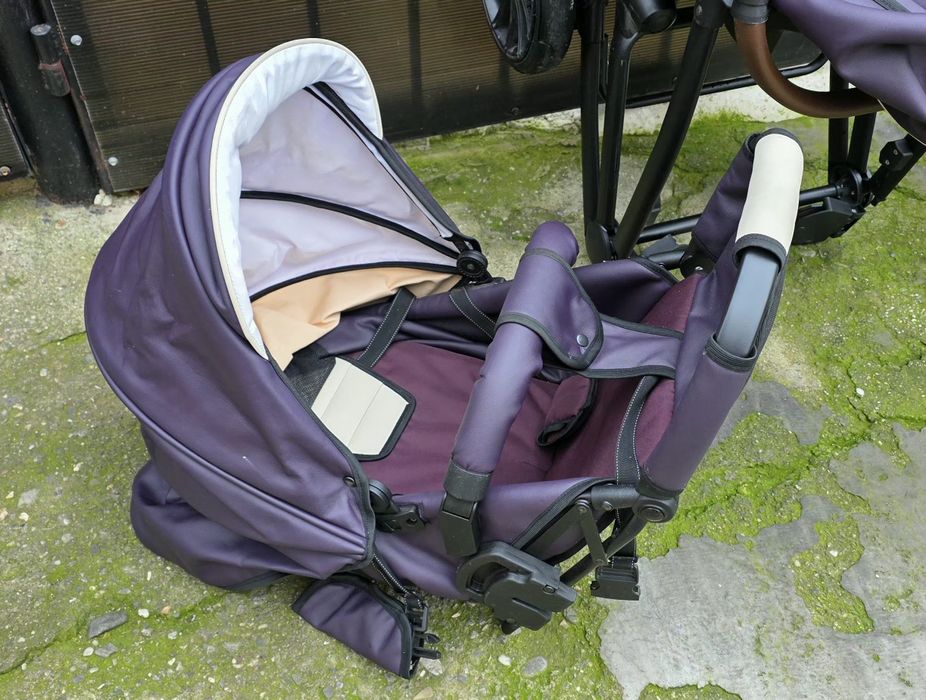 Carucior Krausman Rider Soft Purple 3 in 1,stare foarte bună.