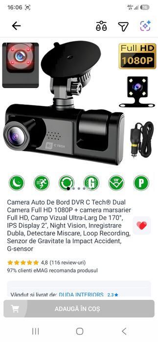 Camera auto de bord