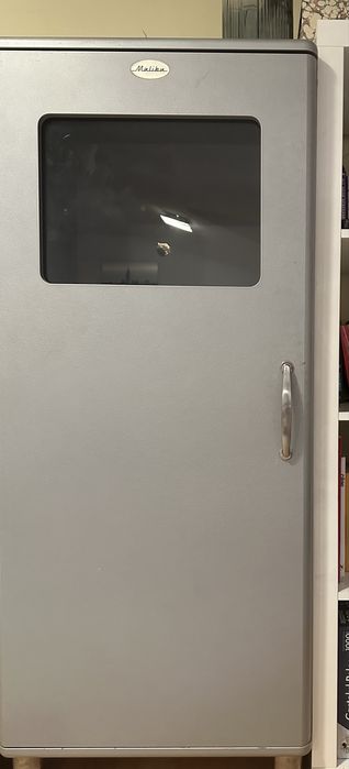 set de 3 piese de mobilier:dulap cu rafturi, dulap cu sertare, birou