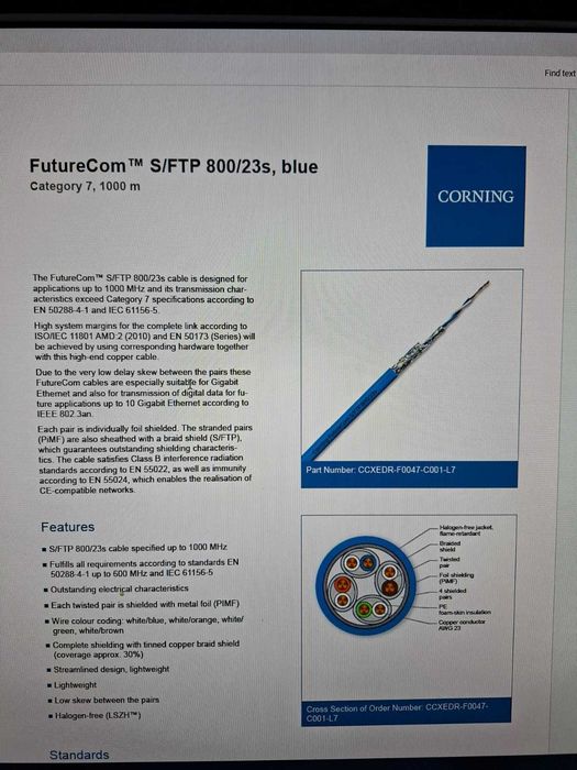 Cablu S-FTP Cat.7