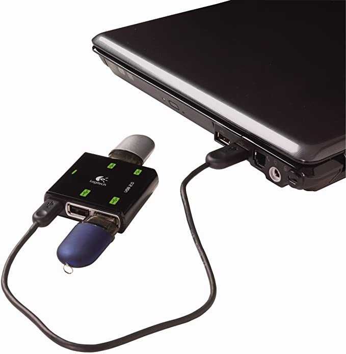 Logitech 4 Port Premium USB 2.0 Hub for Notebooks