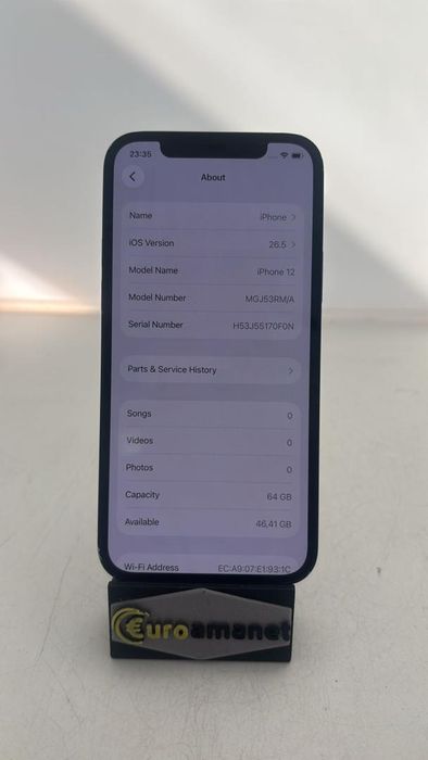 Telefon mobil Apple iPhone 12, 128GB, 5G 77 % Bat  -A-