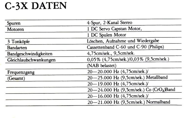 Teac C-3x, кассетная дека
