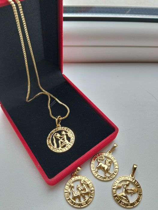 Lanț și pandant zodiac otel inoxidabil