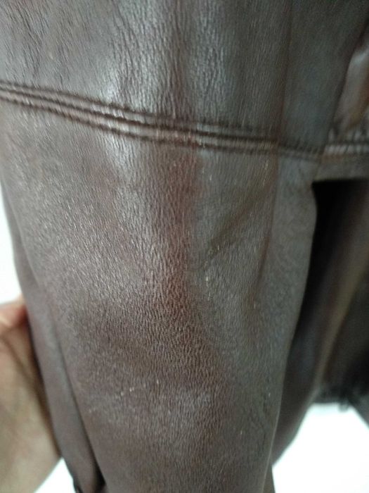 Кожена дамска шуба L