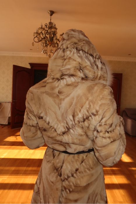 Шуба из стриженной норки