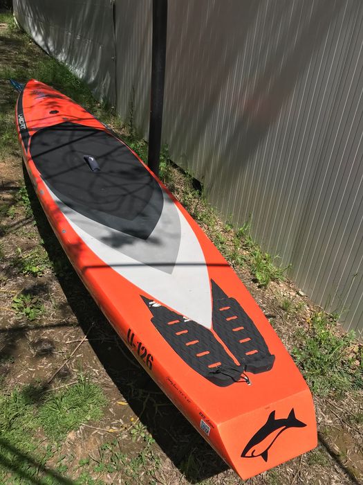 Jimmy Lewis U-boat, 12’6”x25, 223L, карбон, сърф, sup race
