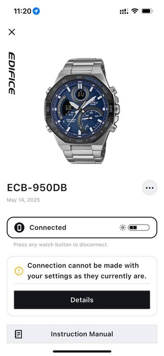 Мъжки часовник Casio Edifice ECB-950DB