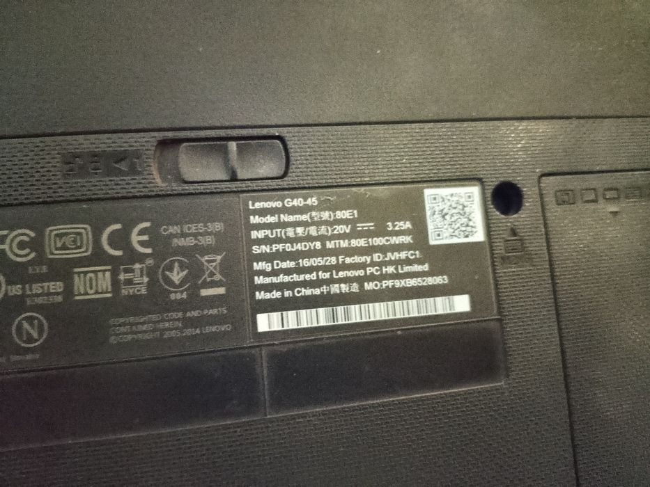 Ноутбук Lenovo G40-45