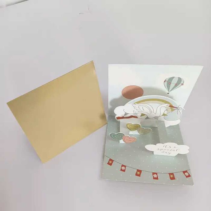 3D pop up картичка с плик