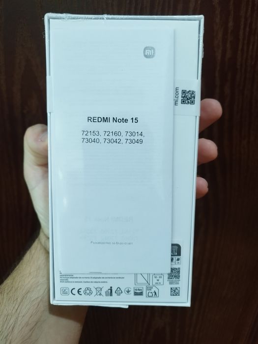 XIAOMI REDMI NOTE 15 256/8 BLACK 6.77 ", 256 GB, RAM 8 GB, 108+2 MP