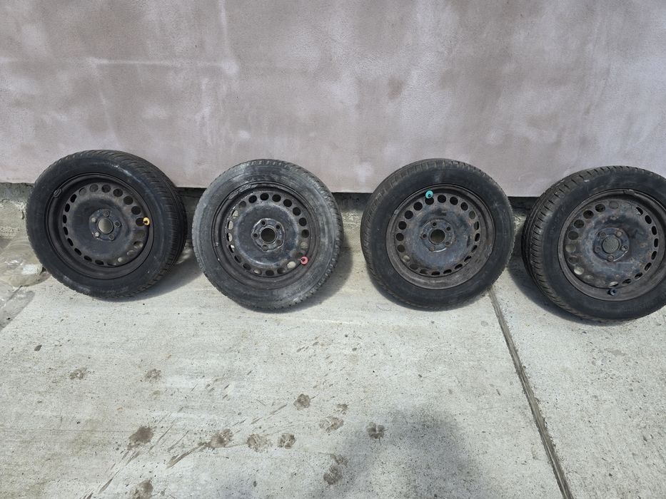 Set jante cu anvelope vara 195/55/15