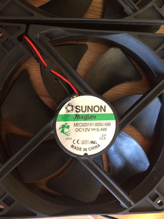 Вентилатори Sunon 120мм 12V
