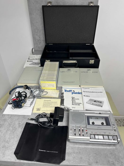 SANYO M-A5LL Înregistrator de casete  – (set COMPLET foarte rar)