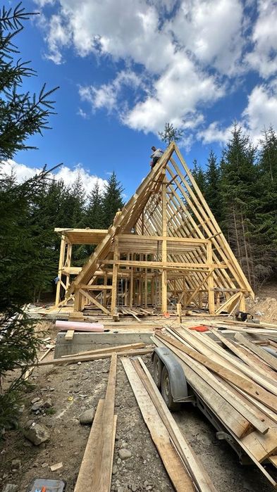 Cabana lemn A frame