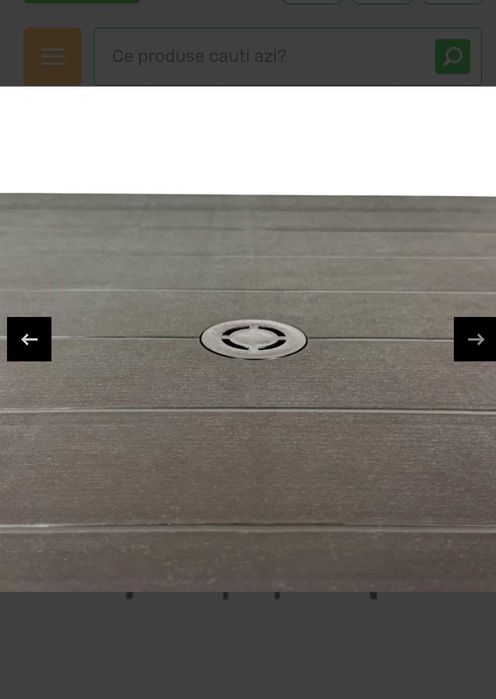 Masa si 6 scaune, plastic cu model impletitura ratan si lemn, maro