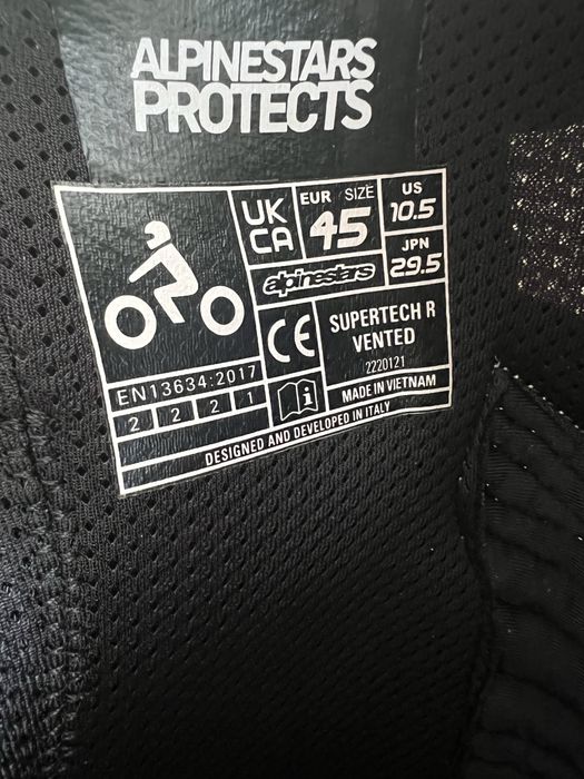 Alpinestars Supertech R Vented N:45