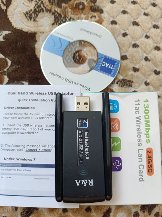 Wi-fi адаптер для компьютера 2G-5G, bluetooth-5.0