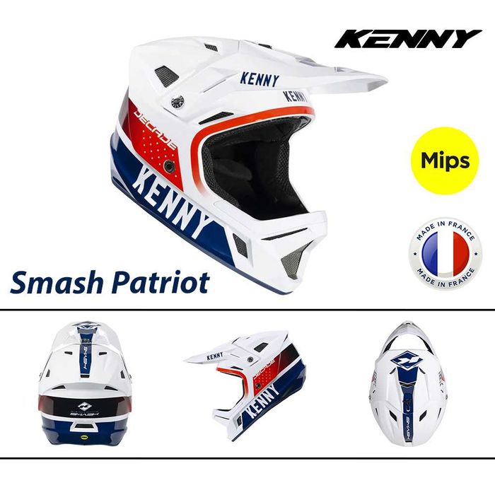 Кросова каска KENNY DECADE 2025, Full Face, Защита MIPS - ФРАНЦИЯ