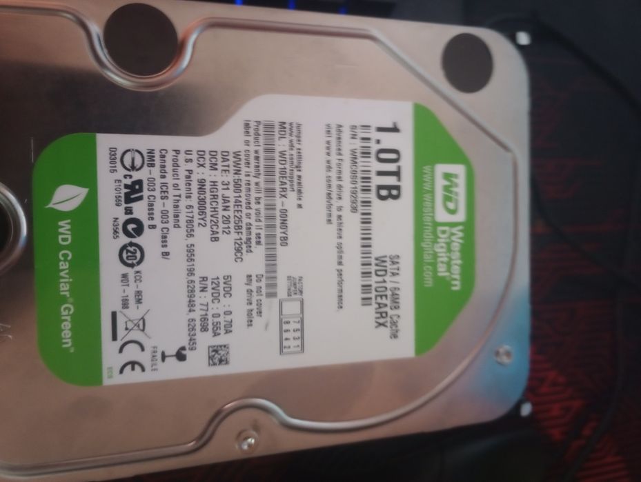 Hdd 2tb 1tb stare perfecta