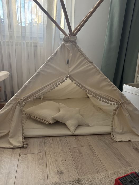Cort teepee din bumbac