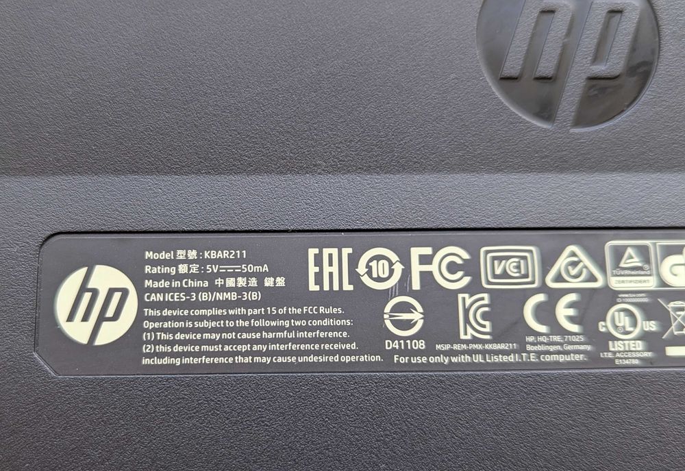 Tastatura Office HP kbar211 Noua