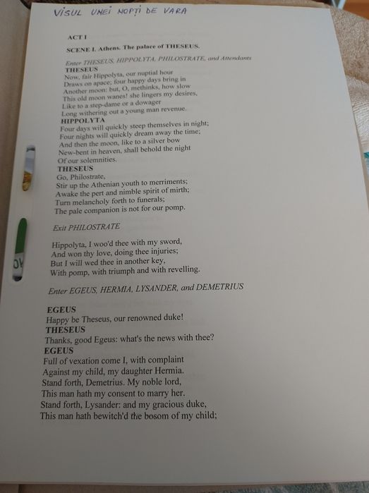 13 Opere de Shakespeare, LB. ENGLEZĂ, Format A4, Mărime Scris 18