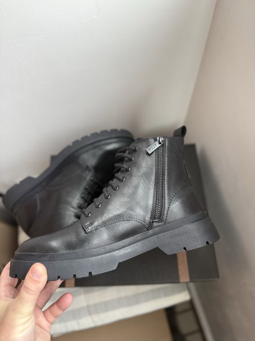 Walk London Callum ghete din piele neagra marimea 41 noi originale