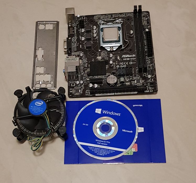 kit procesor i5 4430s turbo 3,20 GHz, cooler, placa de baza Asrock
