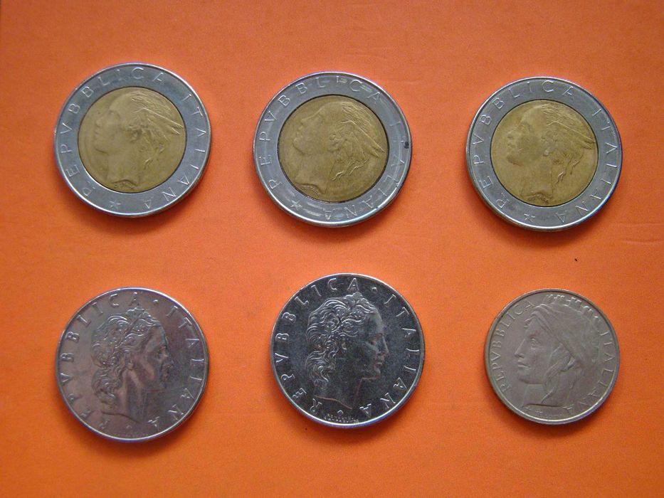 Монети - Италия и Франция