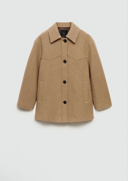 Пальто Mango размер M шерсть