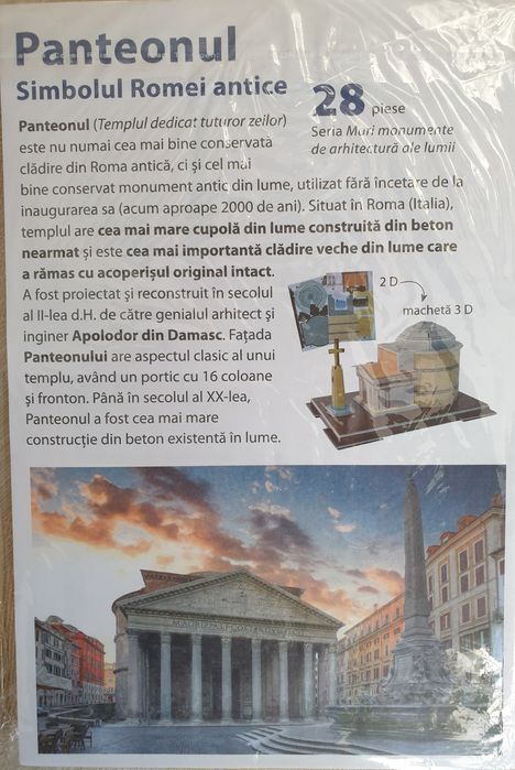 Puzzle 3D diferite modele