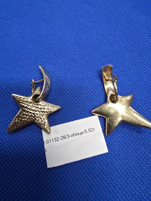 Златни дамски обеци 5.52гр-14к